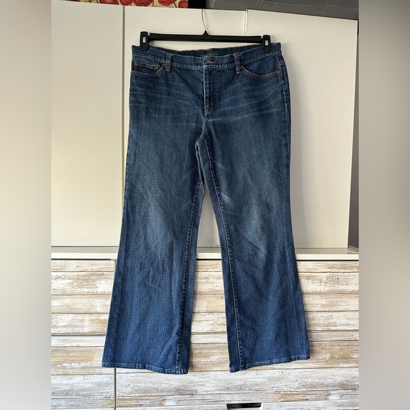 Ralph Lauren Denim - 👖 Ralph Lauren LRL Classic Bootcut Jeans Size 14 Stretch Dark Wash